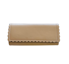 Load image into Gallery viewer, OLGA BERG KATIE SCOLLOPED EDGE CLUTCH
