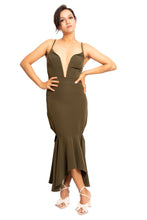 Load image into Gallery viewer, SHONA JOY CRUZ PLUNGE MIDI DRESS SIZE 8 - POSE dress hire
