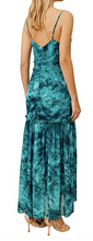 Load image into Gallery viewer, GINGER &amp; SMART BLUE GREEN THE SONG OF THE SEA MAXI DRESS SIZE 12
