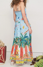 Load image into Gallery viewer, ALEMAIS ALL ABOARD PRINT MIDI DRESS SIZE 10
