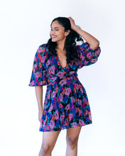 Load image into Gallery viewer, LA MAISON TALULAH SWEET TALK MULTICOLOUR PLEATED MINI DRESS SIZE 8
